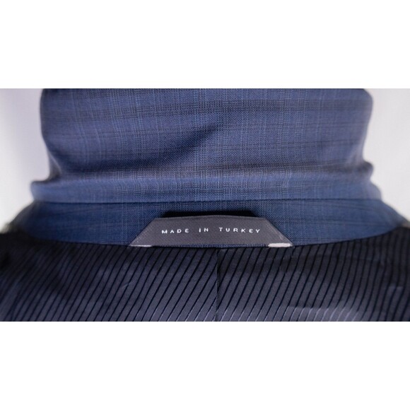Hugo Boss The JAMES Blazer Sport Coat 2-Button Casual Jacket 36R Wool Check Blue - Picture 14 of 15